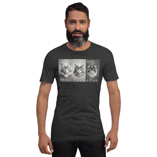Unisex T-Shirt Maine Coon - 3 cats front print