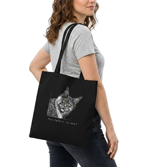You talkin' to me? - Cotton color tote bag