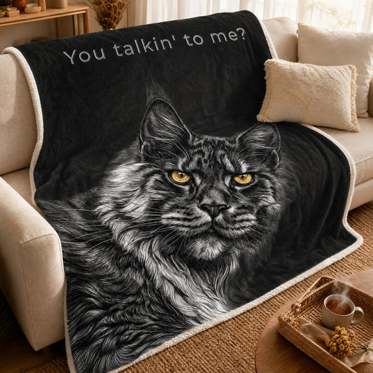 You talkin' to me? - Premium Sherpa blanket
