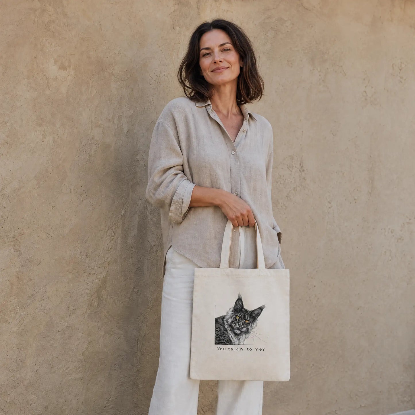 You talkin' to me? - Cotton color tote bag