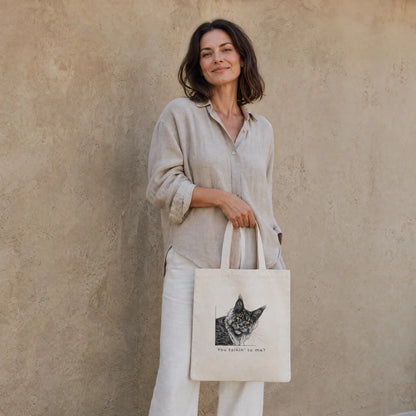 You talkin' to me? - Cotton color tote bag
