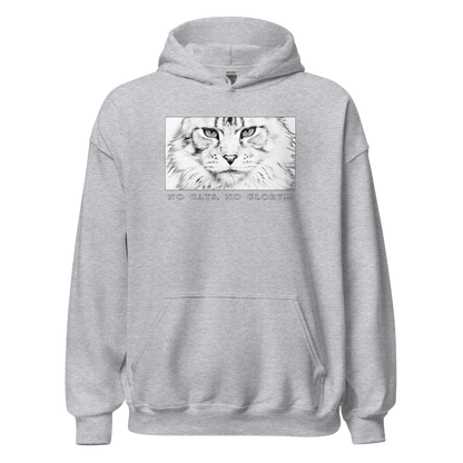 Unisex Hoodie - "No Cats No Glory" Verona front print