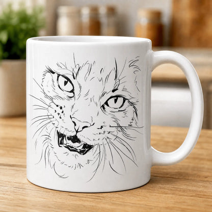 Don't Push It - White glossy mug