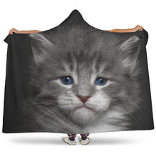 Load image into Gallery viewer, Hooded Blanket - Small blue