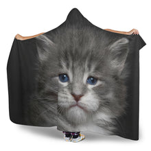 Load image into Gallery viewer, Hooded Blanket - Small blue